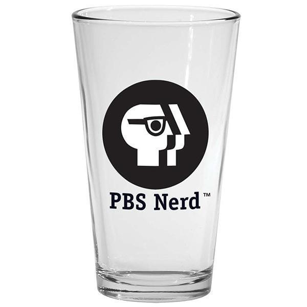 PBS Nerd 16 oz. Drinking Glass